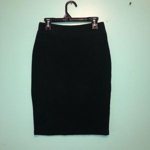 Black pencil skirt